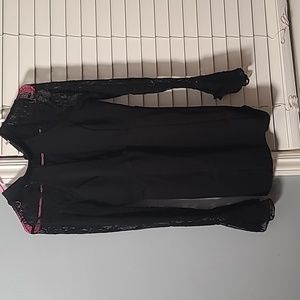 Free People Fancy Dress with lace, long sleeve- Size small